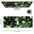 thumbnail image 2 of Green Desk Mat XL Cat Cute Plant Cool Desk Pad Keyboard Mat Flower Mouse Pad Green Desk Mat Desk Decor with Stitched Edges Non-Slip Large Computer Mat, 2 of 6