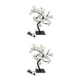 thumbnail image 2 of Decodeary Color Changing Lighted Rose Tree Lamp Unique Gift For Any Occasion Wide white black rod 2Set, 2 of 6