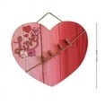 thumbnail image 3 of Vikakiooze Valentine's Day Felling Door Sign Wooden Pendant New Round Love Wall Decoration Wall Hanging Home Hanging Wooden Board, 3 of 9