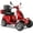 Black, variant on QEEKA Mobility Scooters for Seniors & Adults,3-Speed Medical Electric Golf Mobility Scooter Battery Powered with Rear Lock Box & Golf Cart Rack Adjustable Seat,Red