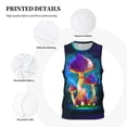 thumbnail image 3 of Rocae Magic Mushrooms ,Fireflies for Men's Basketball Jersey Lightweight and Breathable Athletic Tank Top,Quick-Drying Sports Jersey XX-Large, 3 of 9