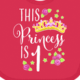 thumbnail image 4 of Inktastic This Princess is One First Birthday Girls Baby Bib, 4 of 4