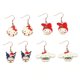 thumbnail image 2 of Sanrio lindos pendientes de gancho de dibujos animados para mujeres niñas Kuromi Melody Cinnamoroll joyería de moda pendiente accesorios de Navidad, 2 of 4