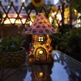thumbnail image 7 of RKZDSR 8 Inch Mini Mushroom House Outdoor Solar Garden Light, Courtyard Home Yard Lawn Patio Decoration, Courtyard Tree House, Small Night Light, Resin Handicraft Decorative Lights, 7 of 7