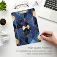 thumbnail image 3 of FORMRS Acrylic Clipboard with Low Profile Clip Standard A4 Letter Size, 12.5" x 9", Blue Geometric Pattern, 3 of 8