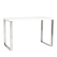 thumbnail image 1 of Eurostyle Dillon Desk in White Lacquer / Polished Stainless Steel, 1 of 3