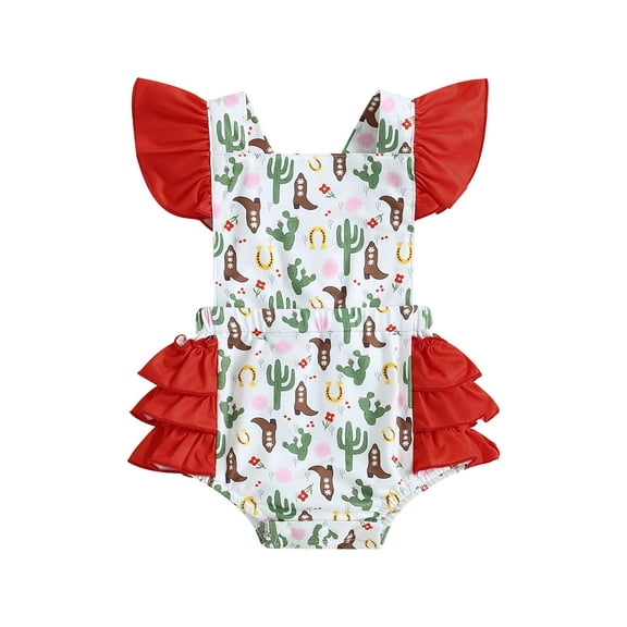 Bagilaanoe Newborn Baby Girl Rompers Print Sleeveless Bodysuit 3M 6M 9M 12M 18M Infant Summer One Piece Jumpsuit