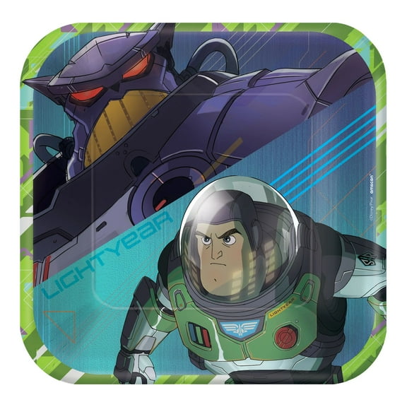 Buzz Lightyear The Movie Small Square Paper Plates (8ct)