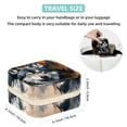 thumbnail image 5 of Wolf Decorative Square Travel Portable Jewelry Display Box - Earring Organizer, Necklace and Bracelet Storage Case for Girls and Women, 5 of 6