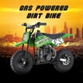 thumbnail image 4 of HOVERHEART Mini Kid Dirt Bike, Motorcycle Dimensions 38''L x 22''W x 26''H, 50 CC 2-Stroke Dirt Bike With Off-Road Tire, W/ EPA Approved Gas Powered Engine for Kids over Age 8 (Model: DB02), 4 of 7
