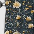 thumbnail image 3 of Designart "Zen With Tranquil Yellow And Blue Florals" Botanical Blackout Curtain Single Panel, 3 of 4