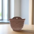 thumbnail image 4 of Soimiss Wall Hanging Flower Pots Imitation Wicker Design Coffee 1Pcs, 4 of 6