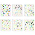 thumbnail image 1 of 12 hojas de pegatinas para decoración de uñas, pegatinas autoadhesivas para uñas para mujeres y niñas, brillan en la noche, decoración de uñas DIY, 6,2*5,3 cm, 1 of 5