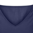 thumbnail image 3 of Vestidos Casuales Para Mujer, Blusas De Mujer De Moda Blusa de verano para mujer, con cuello en V, manga corta, holgada, con botones y lino, 3 of 5