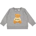 thumbnail image 2 of Inktastic Vintage Teddy Bear in Sweater with Christmas Trees Baby Sweatshirt, 2 of 4
