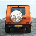 thumbnail image 6 of Goofa Herbs and Wildflowers Pattern Universal Tire Cover for Jeep, SUV, Truck, and Trailer – Waterproof, UV-Resistant,Easy to Install, Fits 14"-17" Tires-17 inch, 6 of 6