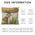 thumbnail image 5 of Qinduosi Rustic Mushroom Pillow Cover Throw Pillow Covers Vintage Printed Pillow Cases Cute Red Cushion Case Sofa Pillows for Home Decor White, 5 of 5