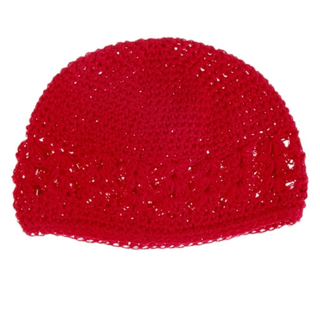 Gorro De Hecho A Mano Del Sombrero Del Bebé Del Niño Red Sunnimix Ganchillo hecho a mano Sombrero