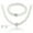 White, variant on Shenmeida 3Pcs/set Women Bride Wedding Faux Pearl Necklace Bracelet Earring Set for Women Wedding Bridal Jewelry