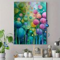 thumbnail image 4 of Abstract Watercolor Botanical Circles Canvas Print, Suitable for Living Room, Bedroom, Office, Entryway Decor, 4 of 8
