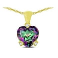 thumbnail image 2 of Star K� 7mm Rainbow Mystic Topaz Small Heart Shape Love Pendant Necklace, 2 of 9