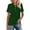 Dark Green, variant on Women's Contemporary Lapel Short Sleeve Solid Color Printed Button Down Casual Shirt Top Tunic Tops Summer Casual Daily Wear Holiday Travel Vacation Gift for Her/Him Navy XL
