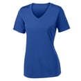 thumbnail image 6 of Yellow Rooster Women's PosiCharge Competitor V-Neck Tee True Royal 2XL, 6 of 7