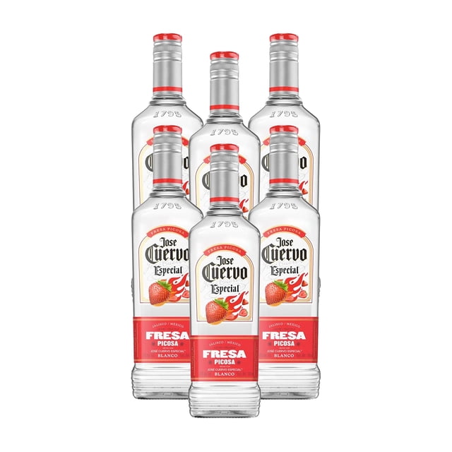 Pack De 6 Tequila Jose Cuervo Especial Fresa Picosa 700Ml