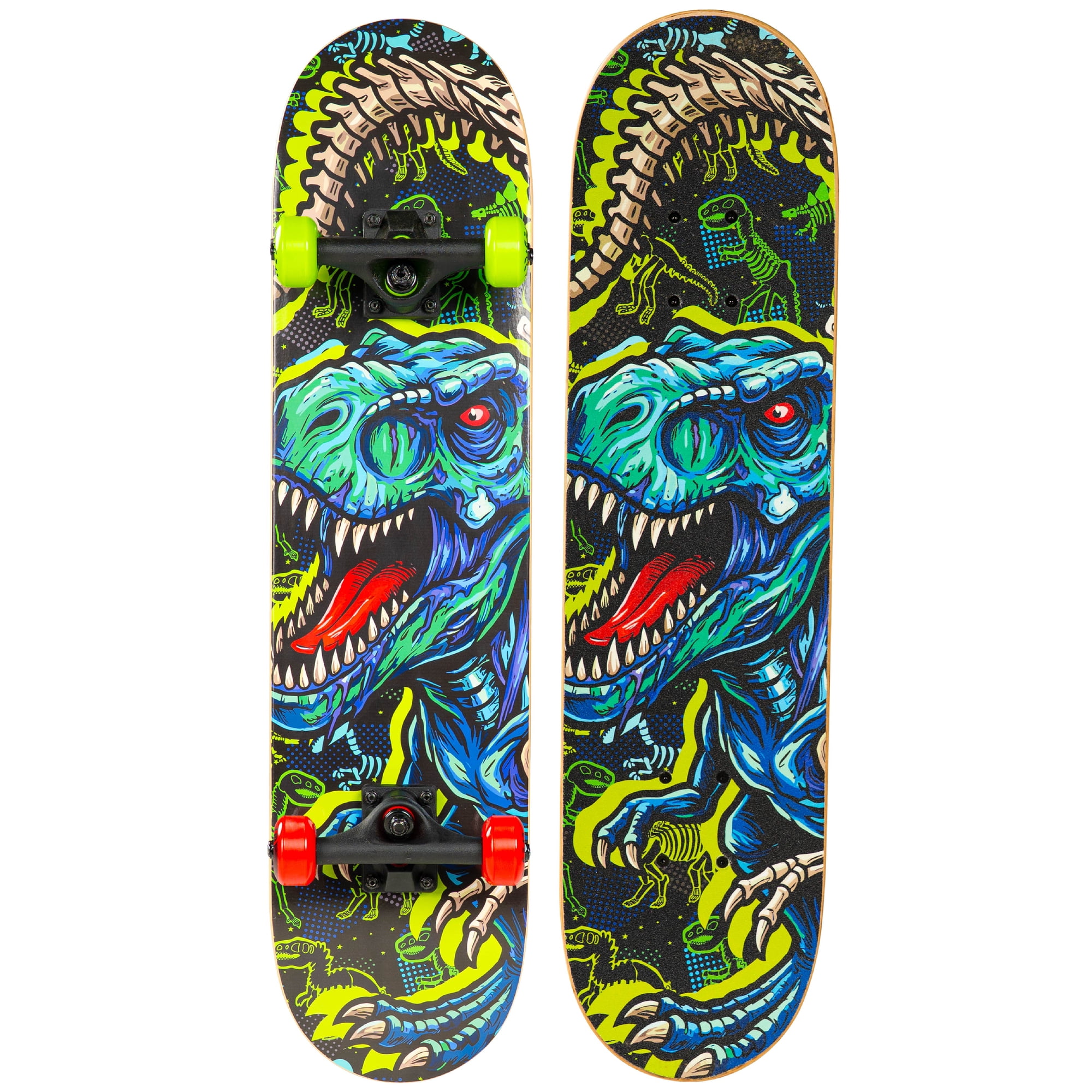 Beginner Skateboard for Kids and Teens – 31" Maple Deck – ABEC-5 Bearings – Easy to Ride – Madd Gear LTR