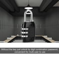 thumbnail image 4 of Combination Lock, Zinc Alloy 2.4 X 1.2 X 0.4in Coded Padlock Gym Locker Lock Professional Design for Travel Luggage Suitcase Locker Drawer, 4 of 7