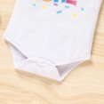 thumbnail image 6 of ZEHJUHAN Baby Girl's Birthday 3-Piece Set: Cartoon Letter Round Neck Short Sleeve Romper, Flare Pants & Headband Pink，9-12M(90), 6 of 11