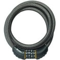thumbnail image 4 of Lennon Bike Helmet with LED Safety Light &  Set Your Own Combination Cable Bike Lock, Black, 4 of 6