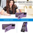 thumbnail image 4 of Phone Case for Samsung Galaxy S20 FE 5G 6.5 inch Wallet Cover with Tempered Glass Screen Protector RFID Card Holder Slot Stand Cell S 20 EF UW S20FE5G S20FE 20S S2O Fan Edition 4G G5 Women Men Purple, 4 of 11