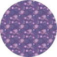 thumbnail image 1 of Ahgly Company Indoor Round Patterned Rich Lilac Purple Area Rugs, 7' Round, 1 of 6