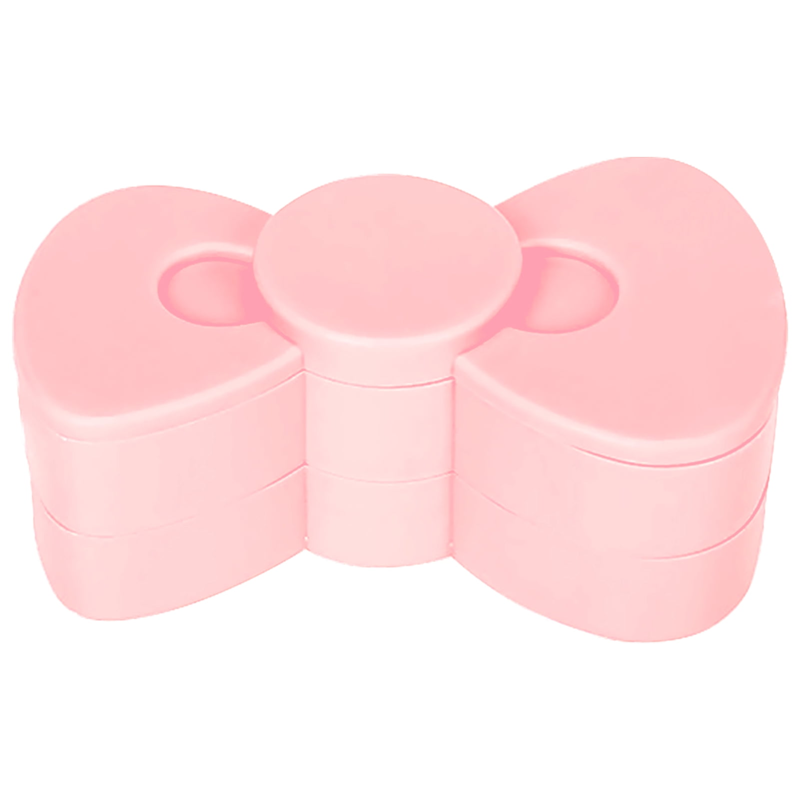 Caja plegable para joyería con diseño de moño en color rosa, material ...