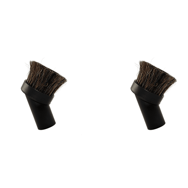 2 Pcs Tête de Brosse 36mm Tête d'Aspiration Poils de Cheval Mixtes Brosse Ronde pour Diamètre Intérieur 32mm
