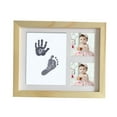 thumbnail image 3 of YSNOOWE Handprint And Footprint Frame Wooden Color Keepsake Kit With Ink Pad For Capture Tiny Details And Memories, 3 of 5
