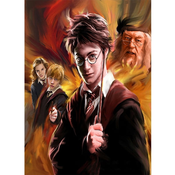 Pintura de diamante 5D DIY taladro redondo completo Harry Potter Kit decoración del hogar (NH2762) FLhrweasw Nuevo