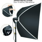 LINCO 3 Color 2 Softbox Lighting Kit 27x20in Photo Studio Continuous Lighting for Photo