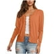 thumbnail image 3 of Tops cortos para mujer,Cárdigan de punto para mujer, manga larga, botones delanteros, cuello en V, ropa informal de color liso para el hogar, sopatenor, 3 of 8