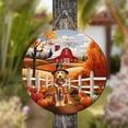 thumbnail image 4 of Thanksgiving Goldendoodle Pilgrim Grateful, Thankful, Blessed Fall Welcome Round Wood Sign Doodle Dog Lover Gifts Idea Hanging Wall Home Decor - 00021, 4 of 5
