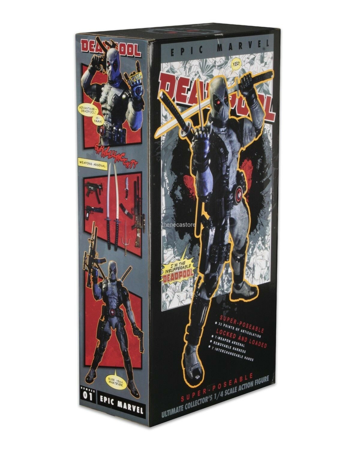 Marvel Classics – 1/4 Scale Action Figure – X-Force Deadpool - NECA
