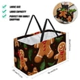 thumbnail image 2 of Gingerbread Man Oxford Cloth Reusable Foldable Decorative Box – Large Capacity Laundry Bag, Laundry Basket, Cube Organizer, 2 of 7