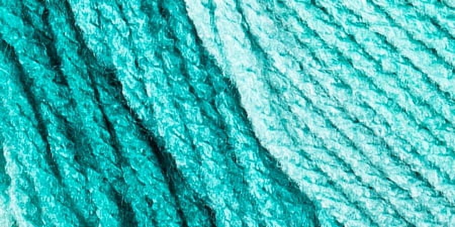 Red Heart Super Saver Jumbo Spearmint Ombre Yarn - 2 Pack of 283g/10oz - Acrylic - 4 Medium (Worsted) - 482 Yards - Knitting/Crochet