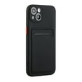 thumbnail image 5 of Allytech Case Compatible with iPhone 13, [Card Holder] [Soft TPU] [Ultra Slim & Lightweight] Shockproof Anti-Fingerprint Case for iPhone 13 - Black, 5 of 7