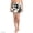 Black/Egret Lilies, variant on Women's Tummy Control Swim Skirt