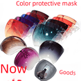 thumbnail image 1 of Máscara de aislamiento para ojos, máscara protectora, máscara para ojos antigotas, gafas antivaho, casco integral colorido para adultos, 1 of 1
