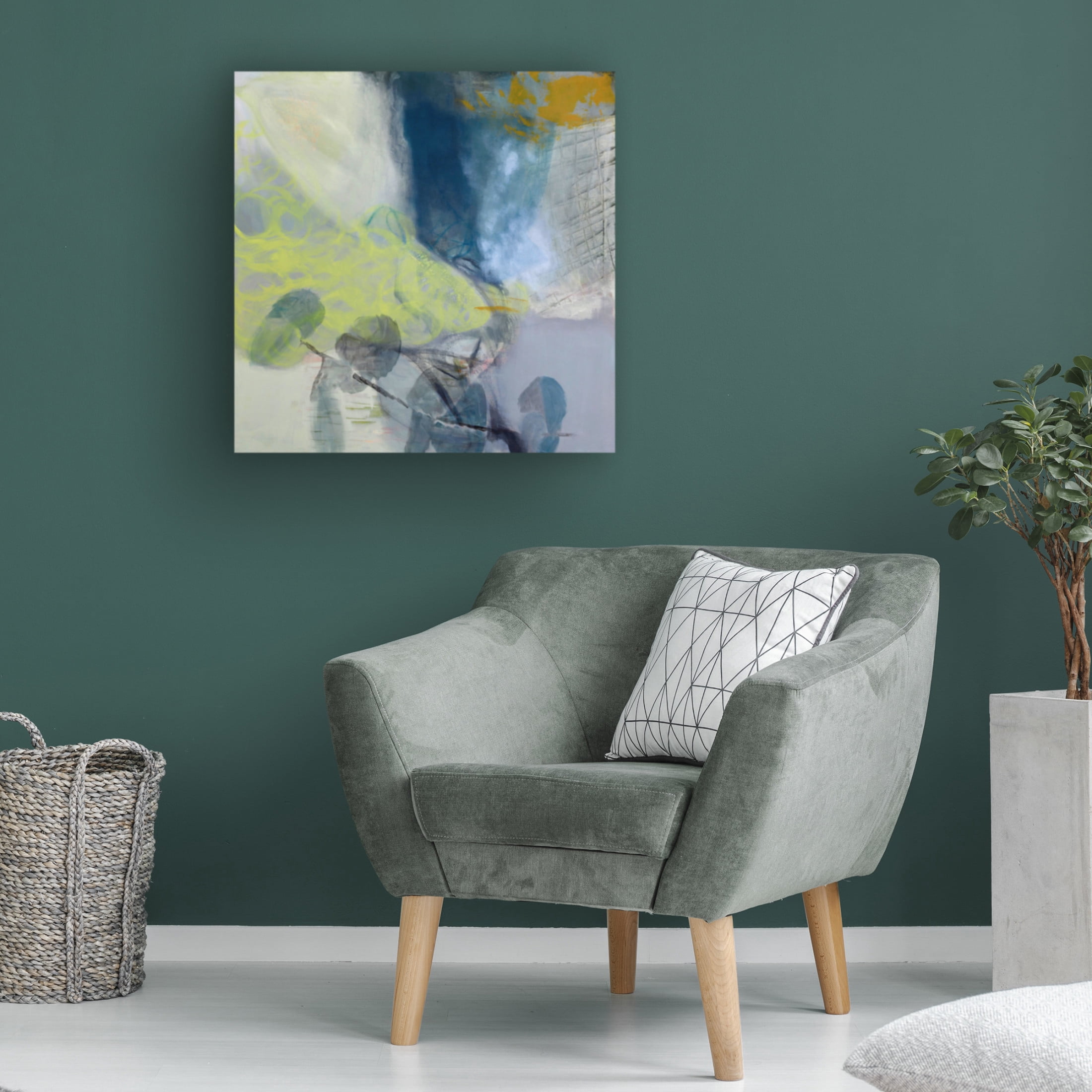 Canvas Wall Art - Jayne Walther 'Clearing Space' Wall Art for Living Room, Bedroom, or Office Décor by Trademark Fine Art - 18 x 18 Inches