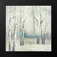 thumbnail image 2 of Marcon, Michael 12x12 Black Modern Framed Museum Art Print Titled - Watercolor December Birch I, 2 of 5