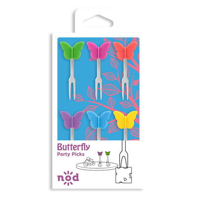 Nod Butterfly Party / Hors d'oeuvre Picks - Set of